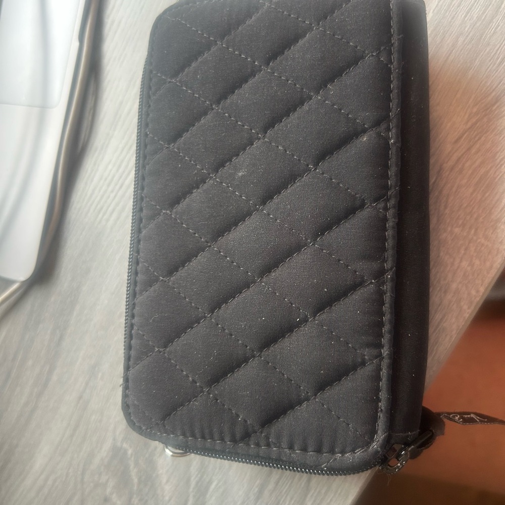 Vera Bradley Quilted Black Wallet